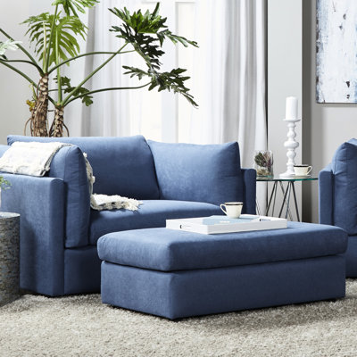 Luxury Cuddle Living Room - Extra Deep Seated Navy Blue Chair Seat Comfort