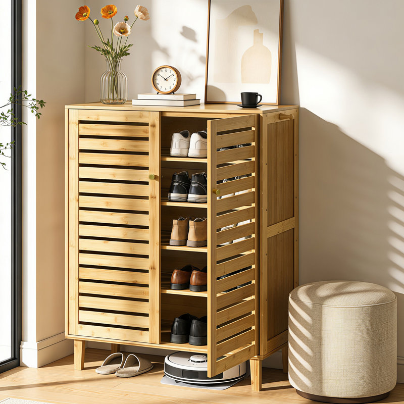 Abelino 15 Pair Shoe Storage Cabinet
