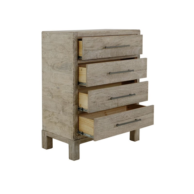 Commode 4 tiroirs, Ivoire blanc