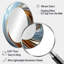 White And Gold Spiral Vortext - White Oval Wall Mirror Decor-1327318712