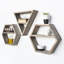 Nyah 8 Piece Solid Wood Floating Shelf with Adjustable Shelves