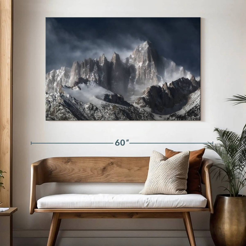 Alvord Snowy Mountain Whitney, 34" H x 51" W