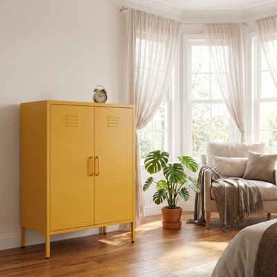 Metal storage cabinet
