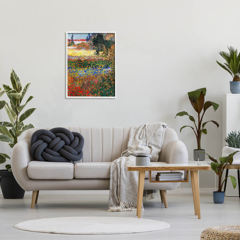 Jardin de fleurs Van Gogh, art giclée vive par One1000paintings, H 30 po x l 24 po x P 1,5 po