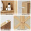Armoire de rangement au-dessus de la toilette avec portes en rotin, tablette réglable et ensemble anti-basculement, organisateur de salle de bain de ferme pour salle de bain