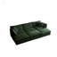Canapé modulaire confortable à assise profonde réversible modulaire à 6 places avec un design en forme de U doux, 3 repose-pieds et plusieurs coussins pour une détente ultime-1442612208