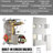 Chrome16"x32"Shower Faucet System LED Rainfall Shower Head w/Handheld Spray &Tub Spout