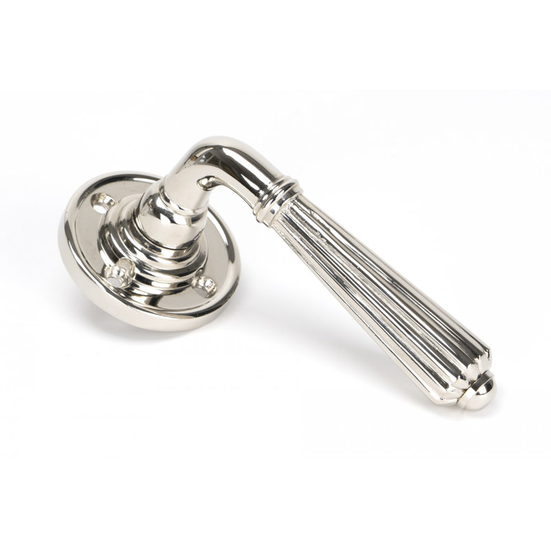 Hinton Dummy Door Handle Kit, Polished Nickel