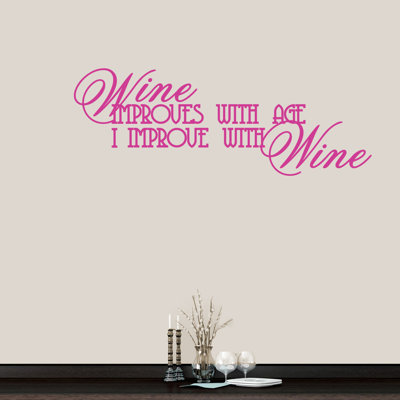 Décalcomanie murale à vin
