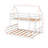 Twin Over Full House Bunk Bed With Built-In Ladder-1167872744