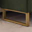 Banc de rangement rembourré et pivotant de 66 po avec pieds dorés, accoudoirs courbés et 2 coussins Lunara -1952879668-1956203548