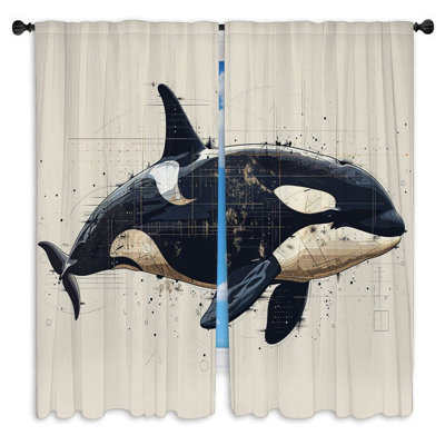Rideaux de fenêtre Killer Whale