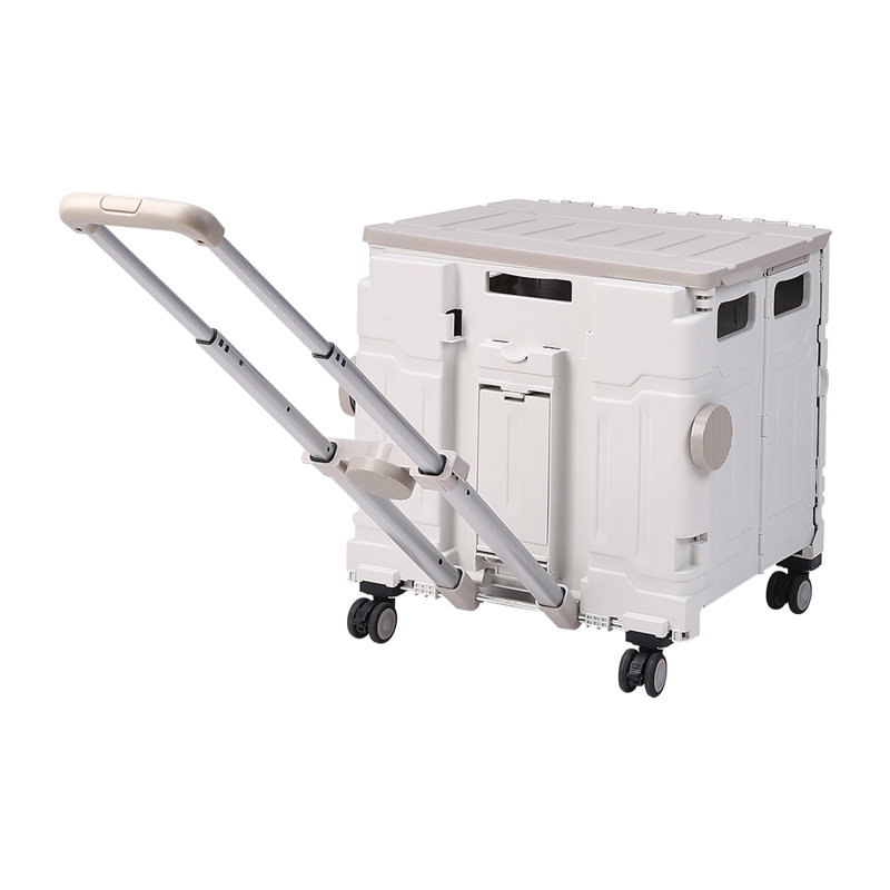 Utility Cart with Wheels, 43.50cm H x 43.50cm W x 44cm D, White