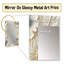 Zabir Beige Frosty Drift Experience - miroir décoratif en marbre, miroir mural moderne, impression d'art en métal-951696800