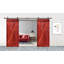 Porte de grange à panneaux et en métal avec trousse de quincaillerie d'installation-53913515-53913525
