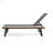 CHAISE LOUNGE WITH ATTACHED WOOD SIDE TABLE, 1PC