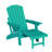 HDPE Outdoor Folding Adirondack  Rocking Chair With Retractable Ottoman -1969850223