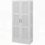 Armoire de rangement haute avec tablettes de rangement mobiles