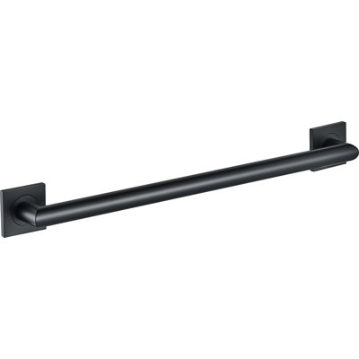 Crater 30" ADA Compliant Brass Grab Bar - Matte Black