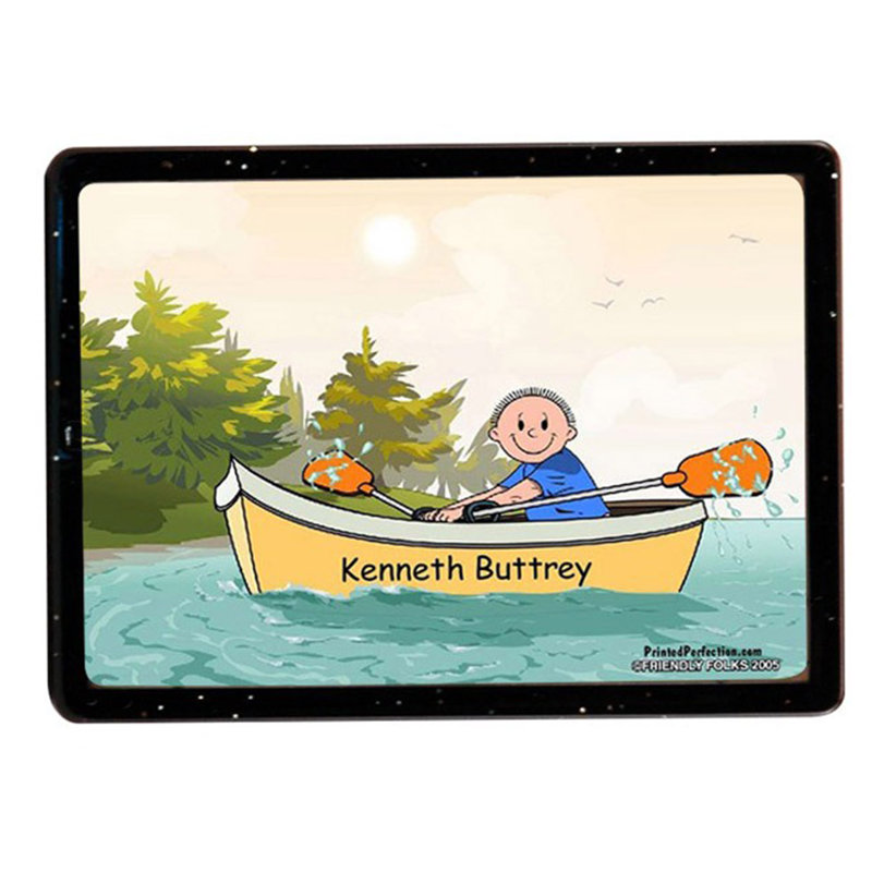 Bateau à rames personnalisé - aimant en acrylique pour homme - excellent cadeau!, Oui