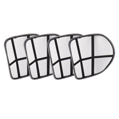 Support pour dossier inférieur ergonomique Mind Reader, filet de chaise de bureau, L 15,5 po x l 15 po x H 5 po, paquet de 4