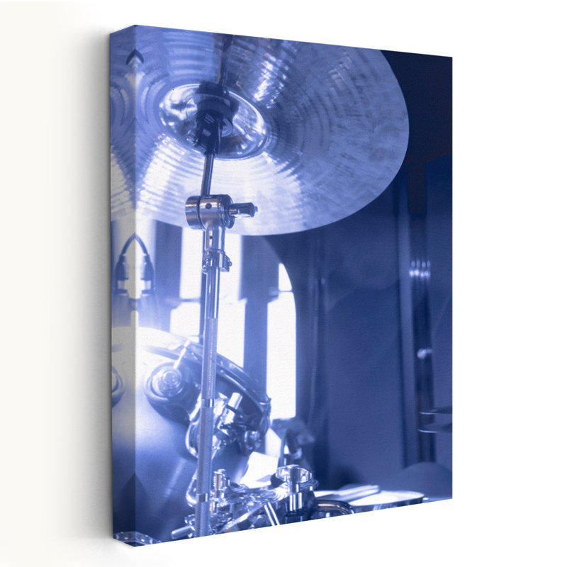 Drum Set Cymbal Modern Modern Cityscape Photography, 24" H x 16" W