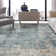 Ann Abstract Handmade Blue/Beige Area Rug