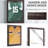 HomCom 2.5'' D Plastic/Acrylic Jersey Case-92871982-92871987