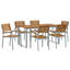 7 Piece Garden Dining Set Metal-1335245473