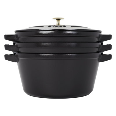 Staub Cast Iron 4-Pc Stackable Set