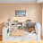 Wood Daybed With Storage Shelves, 2 Drawers, Charging Station, Led, Desk And Upholstered Headboard-727486335-727486333
