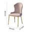 Chaise d'appoint rembourrée beige