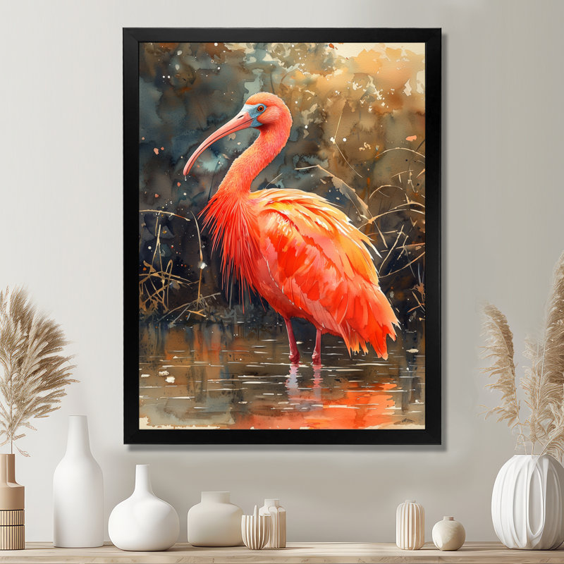 Aulienne - animaux, art mural, salon, H 20 po x l 12 po, Reproduction encadrée d'une seule photo, Noir
