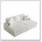 84 Inch Corduroy 3-Seater Sofa with 3 Back and 2 Toss Pillows, Ottoman, and 2 Storage Cup-Holding Grooves-1479084747