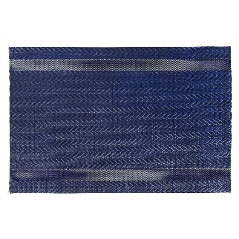 Ensemble de 12 napperons en vinyle, Bleu