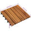 30cm L x 30cm W Acacia Hardwood Interlocking Deck Deck Tile Kit-133007282