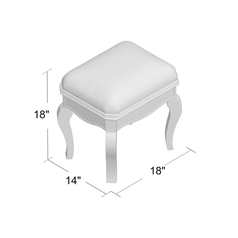Solid + Manufactured Wood Accent Stool