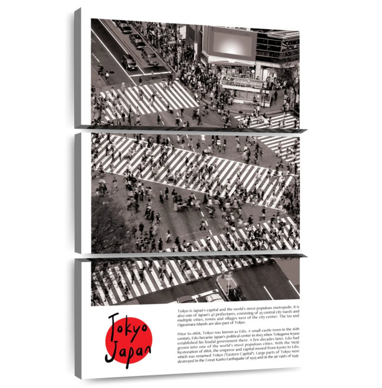 Sireci Tokyo Shibuya Crossing, 57" H x 36" W