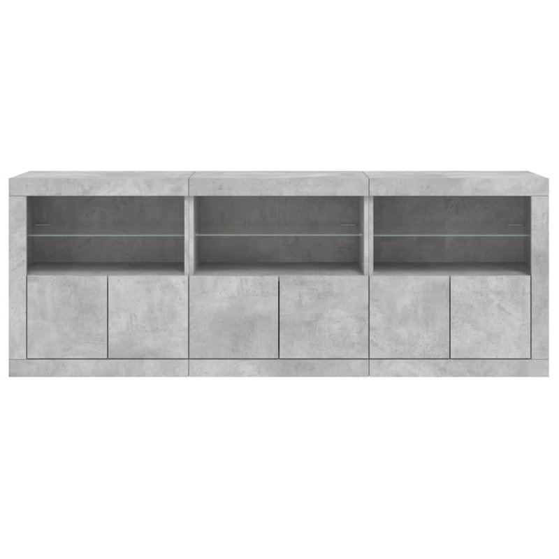 Barzykin 181.5cm Sideboard, Concrete Grey