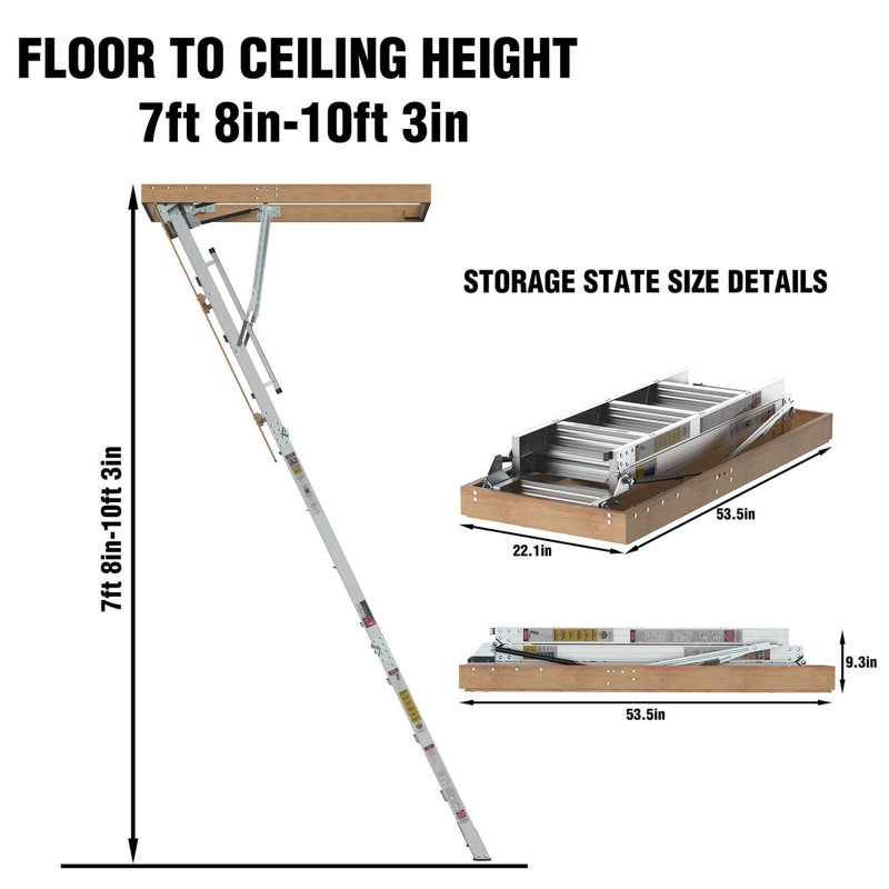 10ft Aluminium Attic Ladder