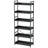 Narrow  Corner 6 Tier Bookshelf, Wooden Display Shelf-504821157