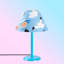 Lampe de table bleue 18,11 po McTeer