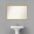 Grace Brushed Gold Narrow Bathroom Vanity Non-Beveled Wall Mirror-212889925