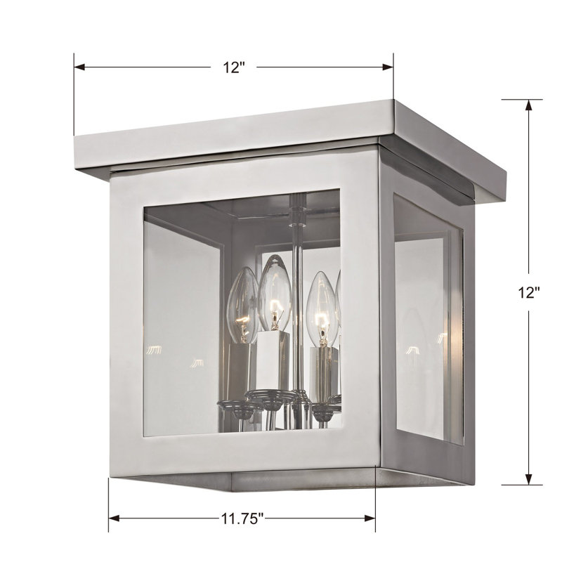 Northerly 4-Light 11.75" Flush Mount