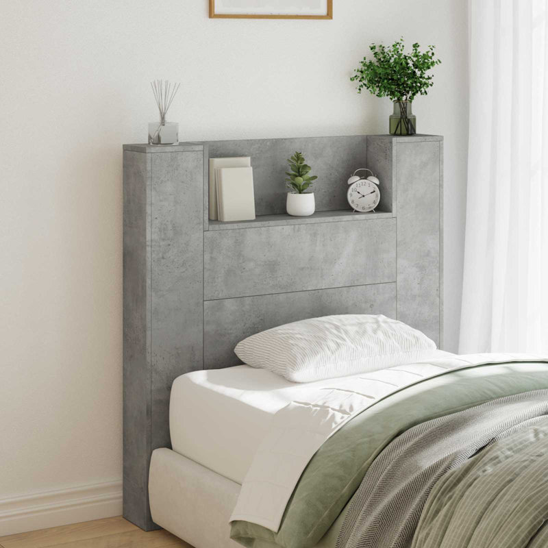 UK Single Headboard, 100 x 200cm, Concrete Grey