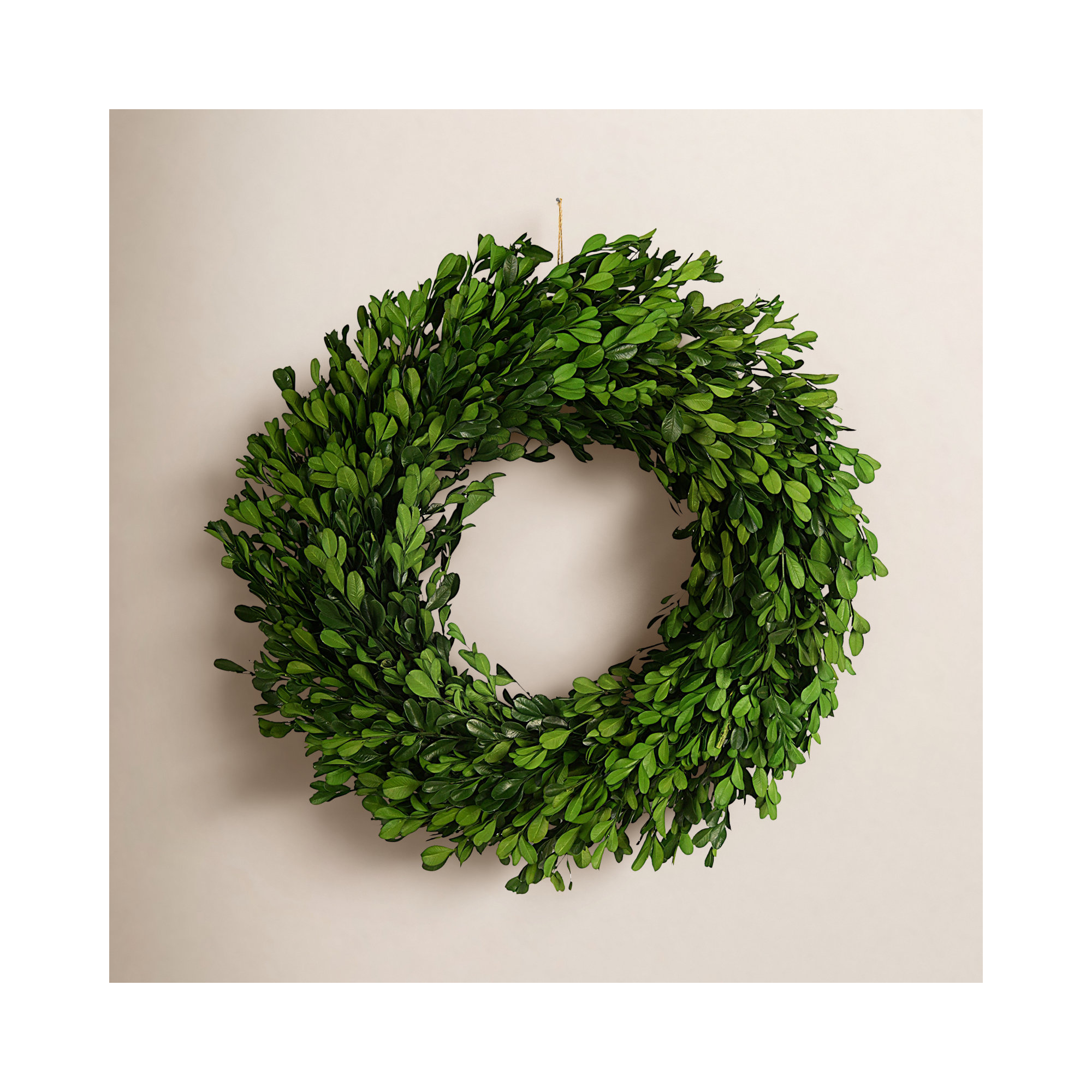 Round Faux Boxwood Wreath