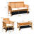Bovina Acacia 8 - Person Patio Conversation Set with Cushions