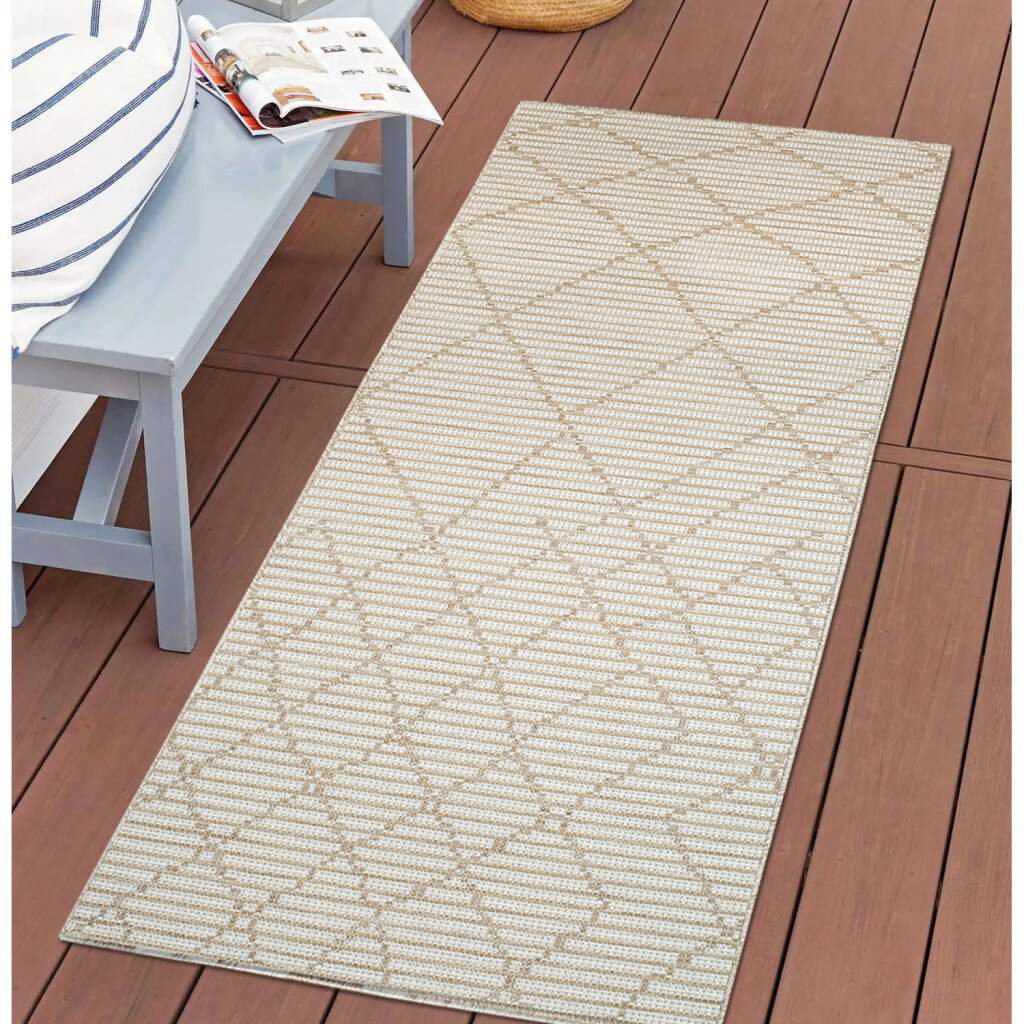 Palm 3526 Creme Outdoor-Teppich