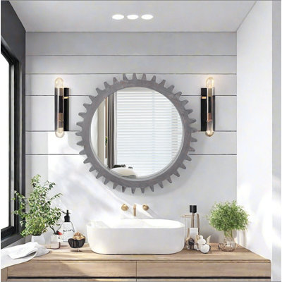 Miroir décoratif rétro en bois vintage