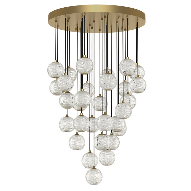 Marni 30 - Light LED Pendant, Natural Brass